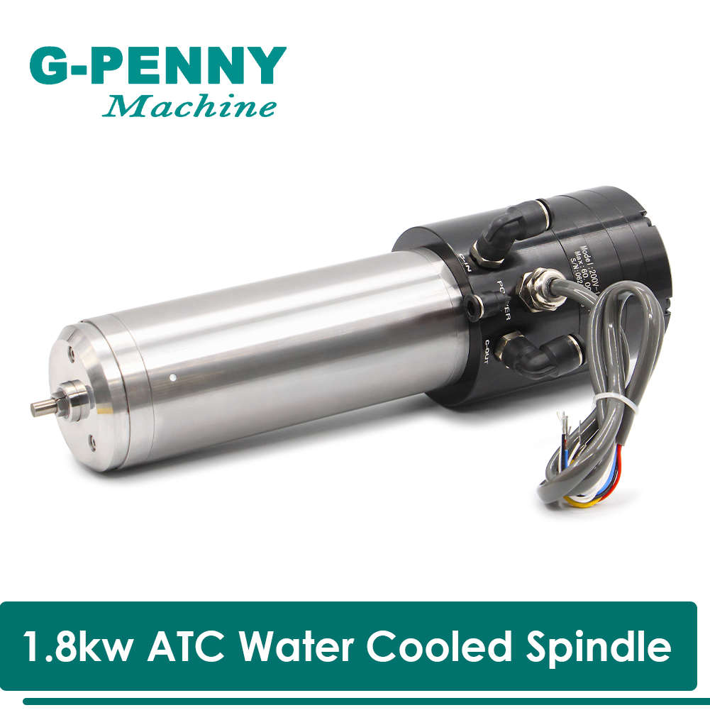 Water Cooled Spindle - Watergekoelde Spindel 1.8kw 220v ATC Spindelmotor