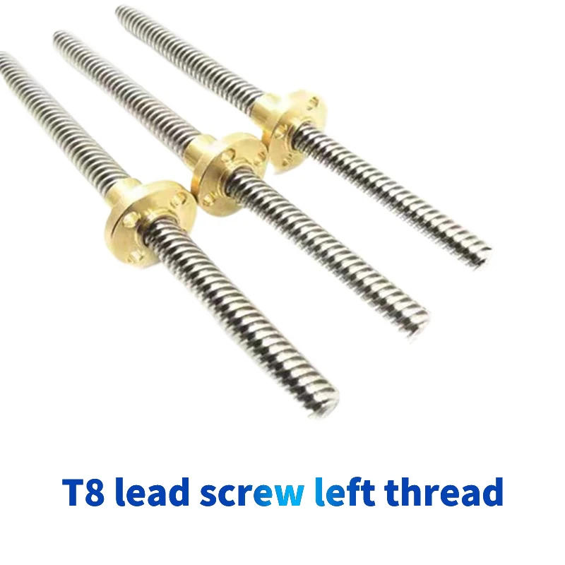 Lead Screw 8Mm - T8 Loodschroef Linker Schroefdraad Lead 2/3/8Mm