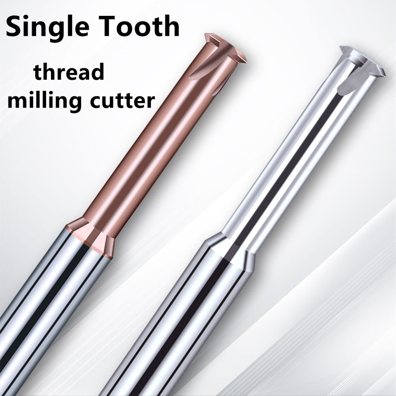 End Mill Set - Tungsten Carbide Enkele Tand Spiraal Frees