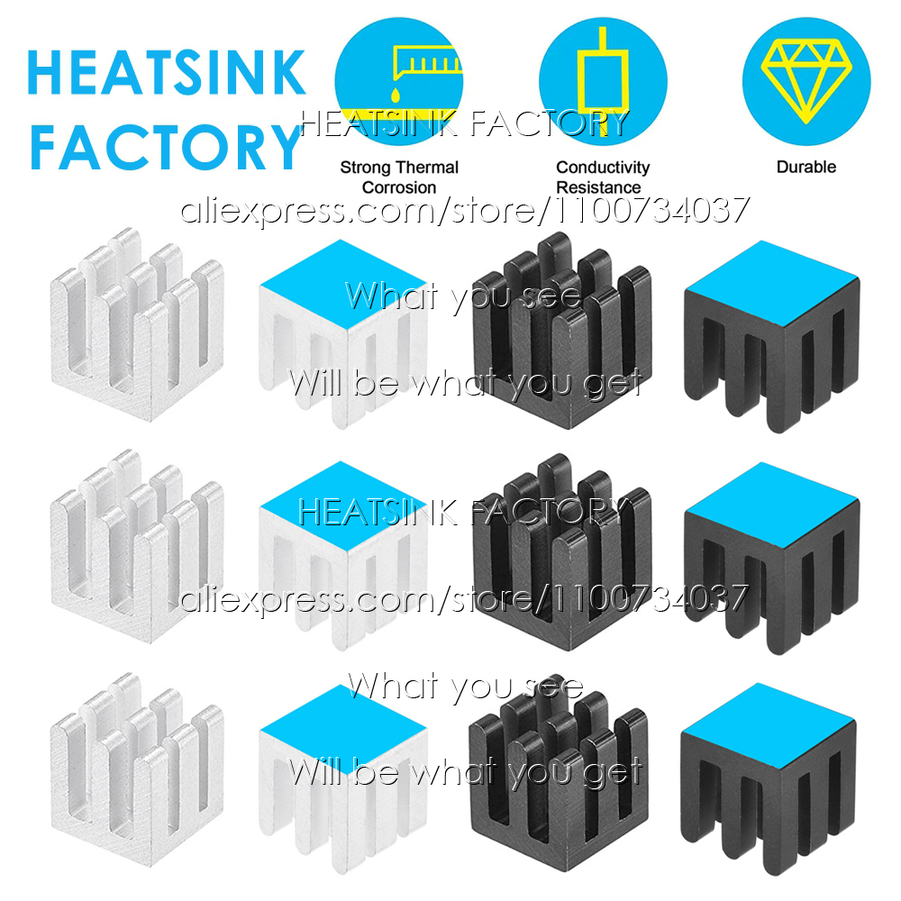 Aluminium Extrusion - 10X10X10Mm Aluminium Koellichaam Koeling Radiator Elektronica