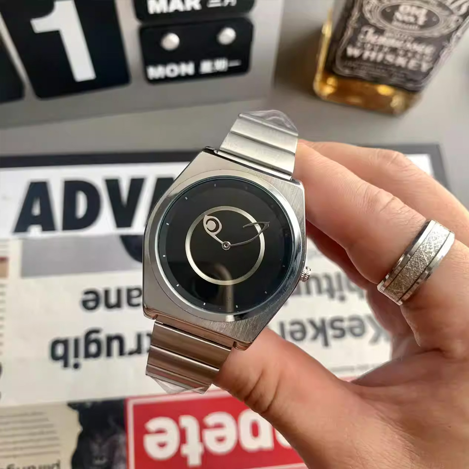 Coupling 8Mm - Zwarte ogen horloge heren uniek cadeau