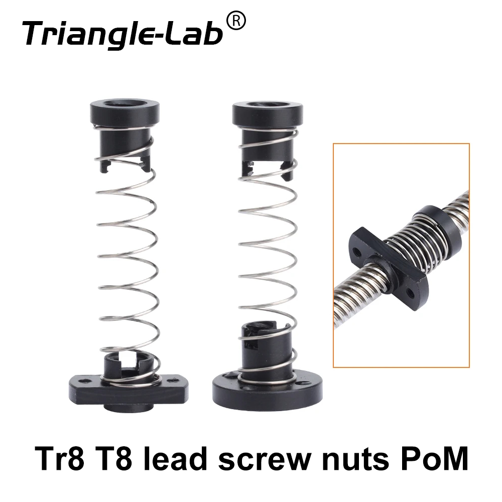 Lead Screw 8Mm - Trianglelab Tr8 T8 Loodschroefmoeren POM Anti-spelingmoeren