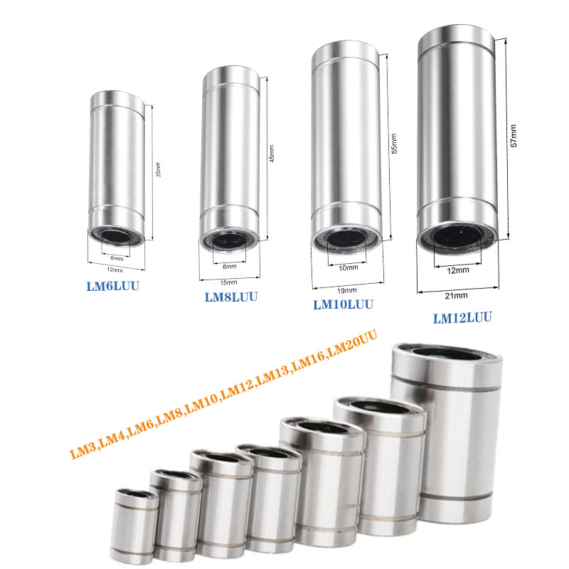 Lm8Uu Bearing - 2 stks/partij Lineaire Lagers LM6LUU LM8LUU
