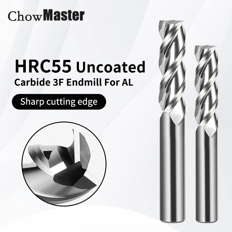 End Mill Set - 3F End Mill Aluminium 4mm 6mm