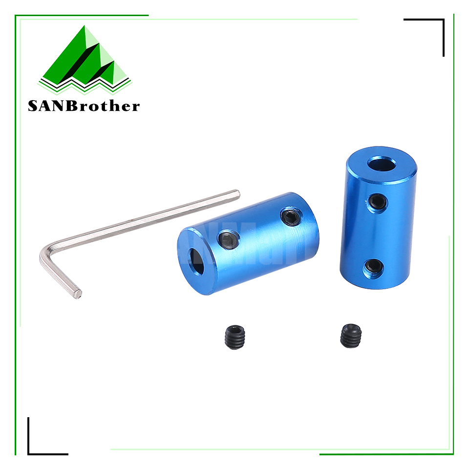 Coupling 8Mm - 1 Stuks Aluminium Koppeling Boring 3/4/5/6/6.35/7/8Mm