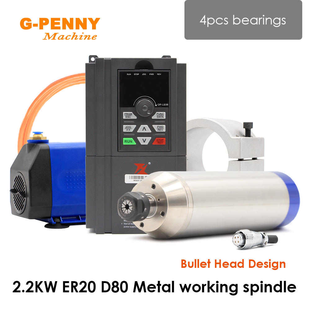 Water Cooled Spindle - G-Penny 2,2 kW watergekoelde spilmotor keramische