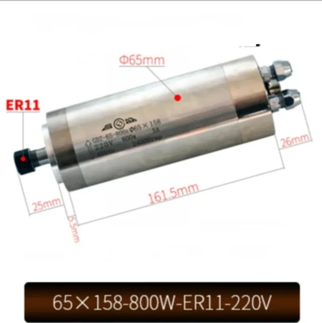 65X158-800W-ER11-220V CNC Wate - Water Cooled Spindle recensie en prijs