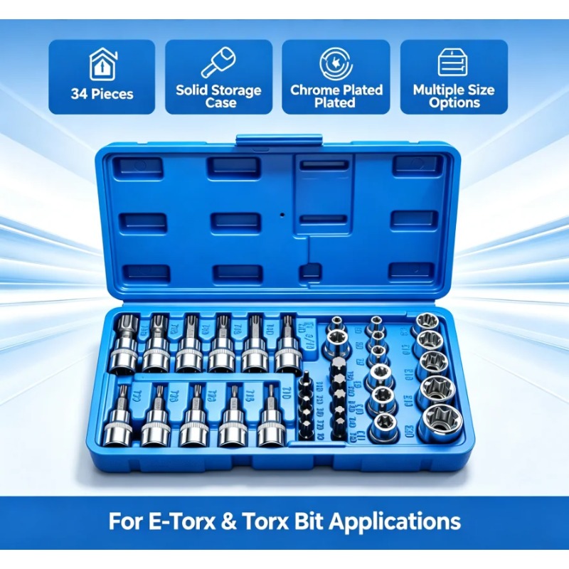 34-delige Torx-bit & E-Torx-st - Cnc Bits recensie en prijs