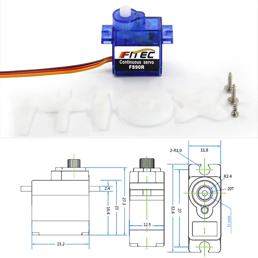 Feetech Mini FS90R Micro Servo - Servo 9G recensie en prijs