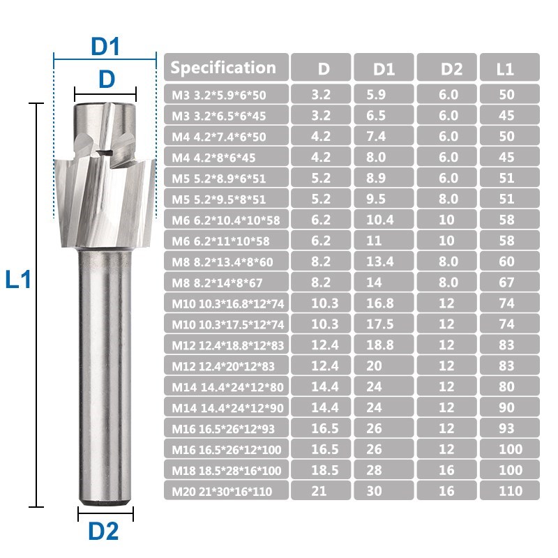 4-Fluit HSS Verzinkboor Frees  - End Mill Set recensie en prijs