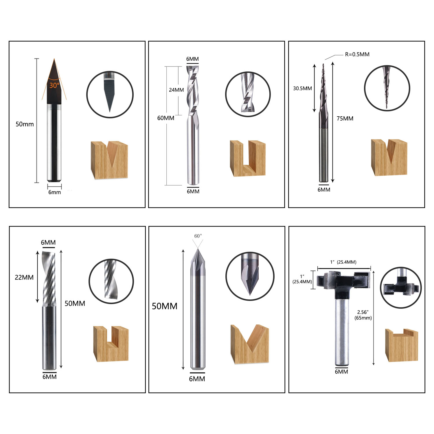 Dreaique 7 stks/set 6mm Schach - End Mill Set recensie en prijs