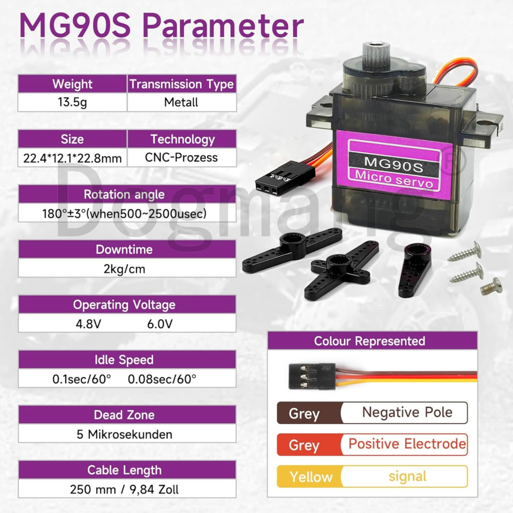 MG90S Servo 1/2/4/10/20/50 Stu - Servo 9G recensie en prijs