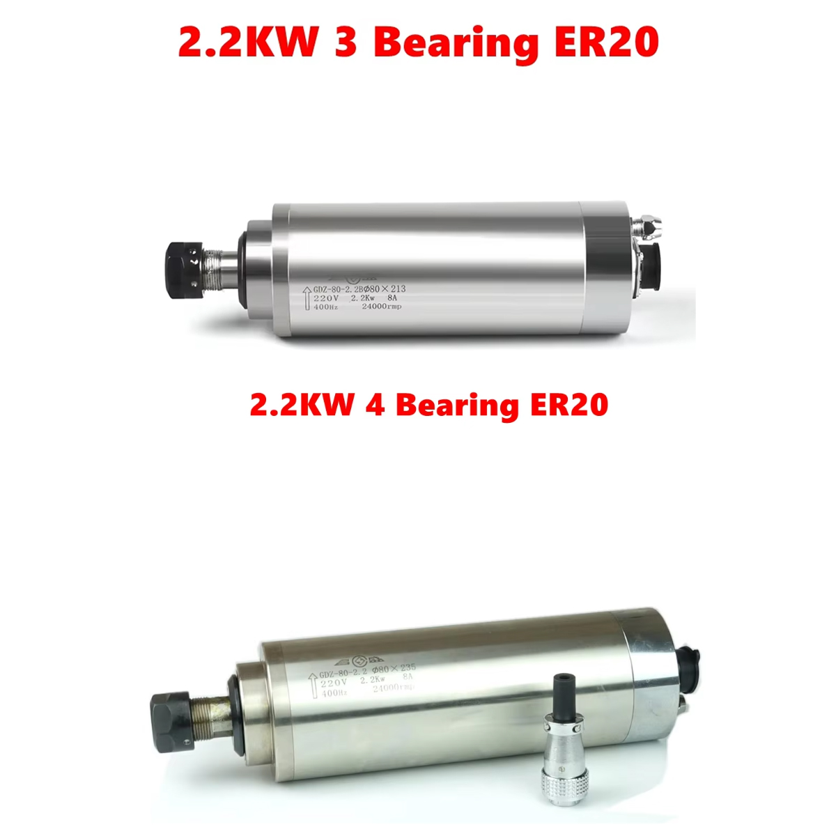 2.2KW Watergekoelde Spindelmot - Water Cooled Spindle recensie en prijs