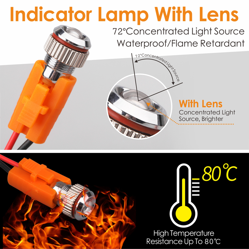 LANBOO 8 mm metalen LED-indica - Coupling 8Mm recensie en prijs