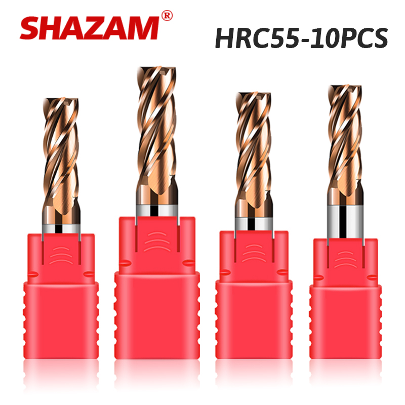 Shazam 4-Shank Hrc55 4-Fluit F - End Mill Set recensie en prijs