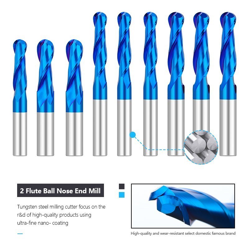 Xcan Radiusfrees 3.175 4 6 8 1 - End Mill Set recensie en prijs