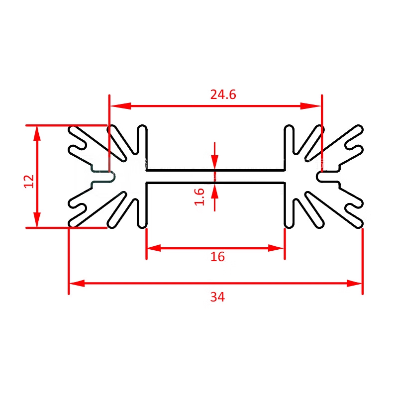 5 stks TO-220 Triode MOS Trans - Aluminium Extrusion recensie en prijs