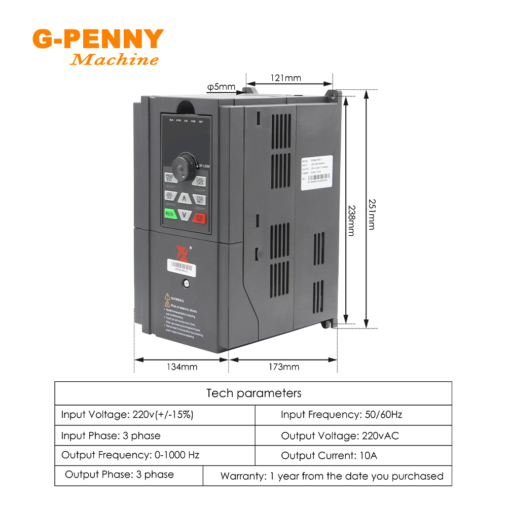 G-Penny 2,2 kW watergekoelde s - Water Cooled Spindle recensie en prijs