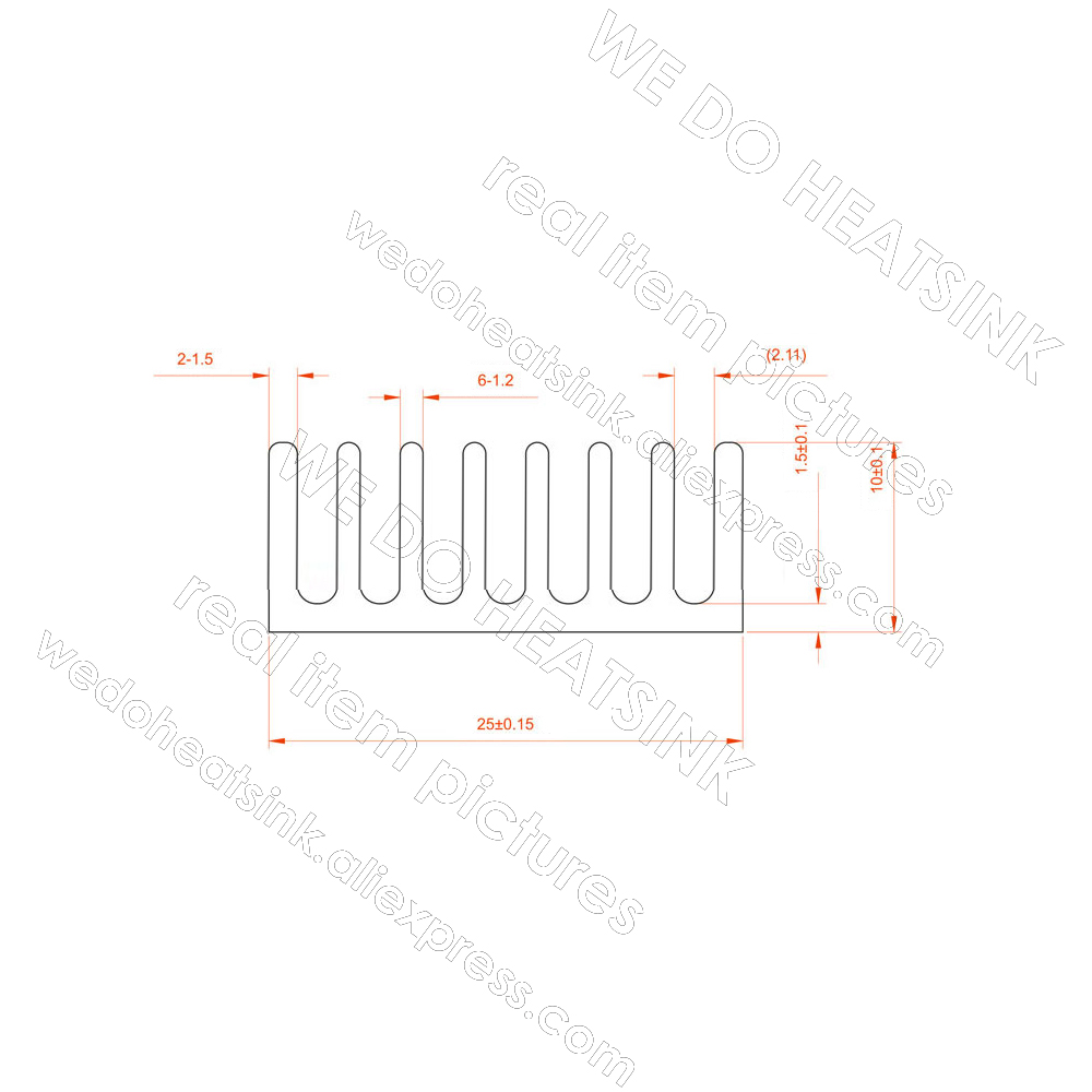 We Doen Heatsink 12 Pcs 25X25X - Aluminium Extrusion recensie en prijs